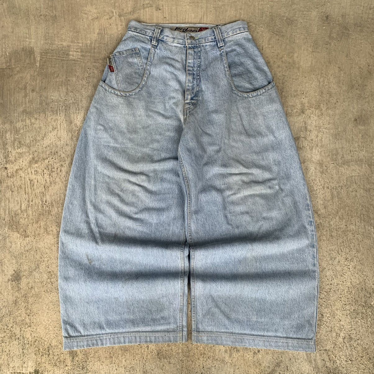 JNCO JNCO Low Down embroidery logo. big pocket Baggy denim Pants Size US 30 / EU 46 - 10 Thumbnail