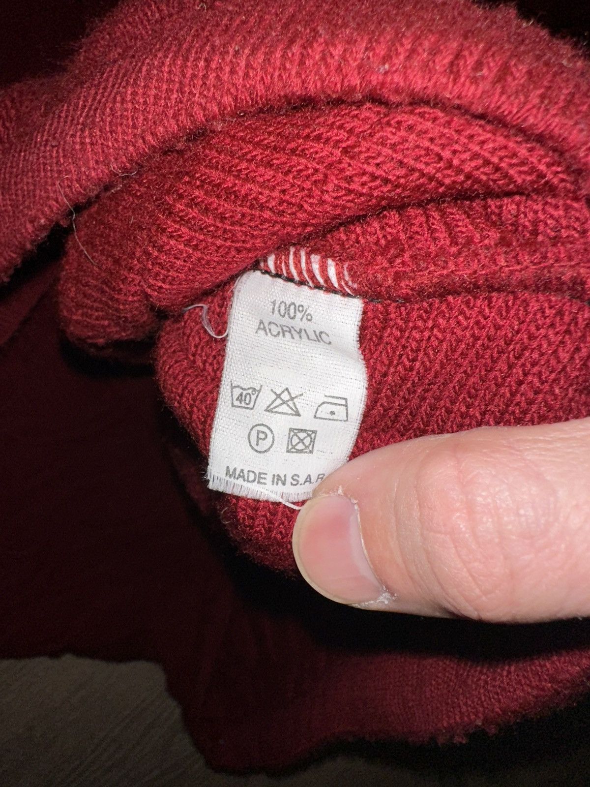 Vintage Vintage 3D Knit Acrylic Red Sweater Size US XL / EU 56 / 4 - 5 Thumbnail
