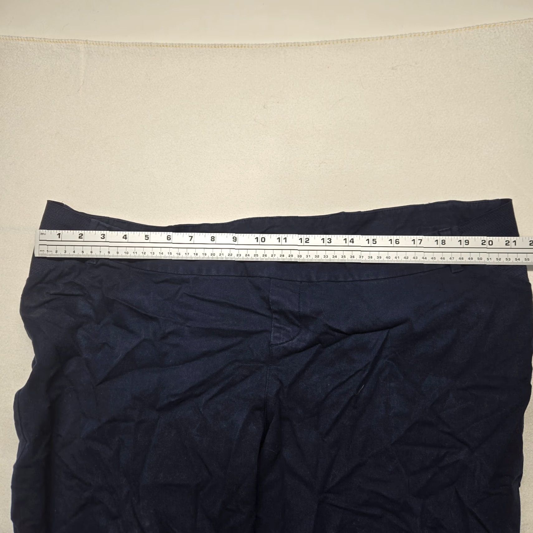 Old Navy Old Navy Maternity Full-Panel Pixie Ankle Pants Womens 20 Navy Blue Pull On Size 42" / US 20 - 4 Thumbnail