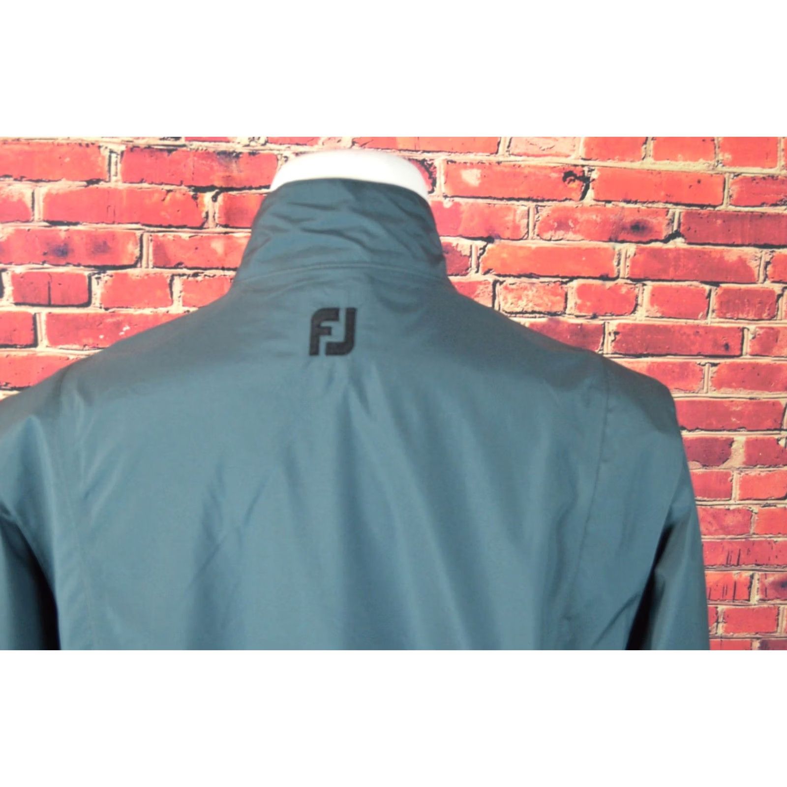 Footjoy Footjoy Dryjoys Coat Mens Medium M Black Gray Full Zip Hidden Zipper Golf Size US M / EU 48-50 / 2 - 4 Thumbnail