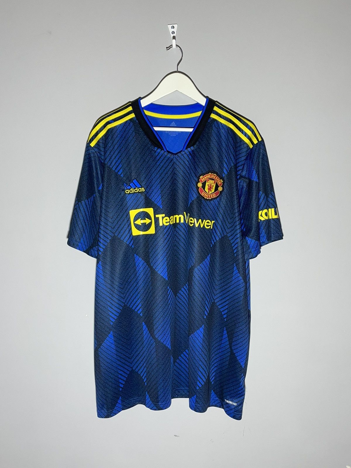 Adidas Manchester United 2021/22 Third Y2k Blokecore Football Shirt Size US XXL / EU 58 / 5 - 1 Thumbnail