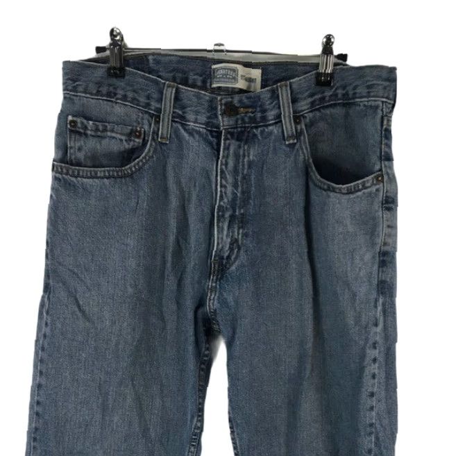 Levi's VINTAGE Levi's Signature Denim Jeans Straight 32x30 Blue 90s Metal Theme Mens Regular 32 Size US 32 / EU 48 - 3 Thumbnail
