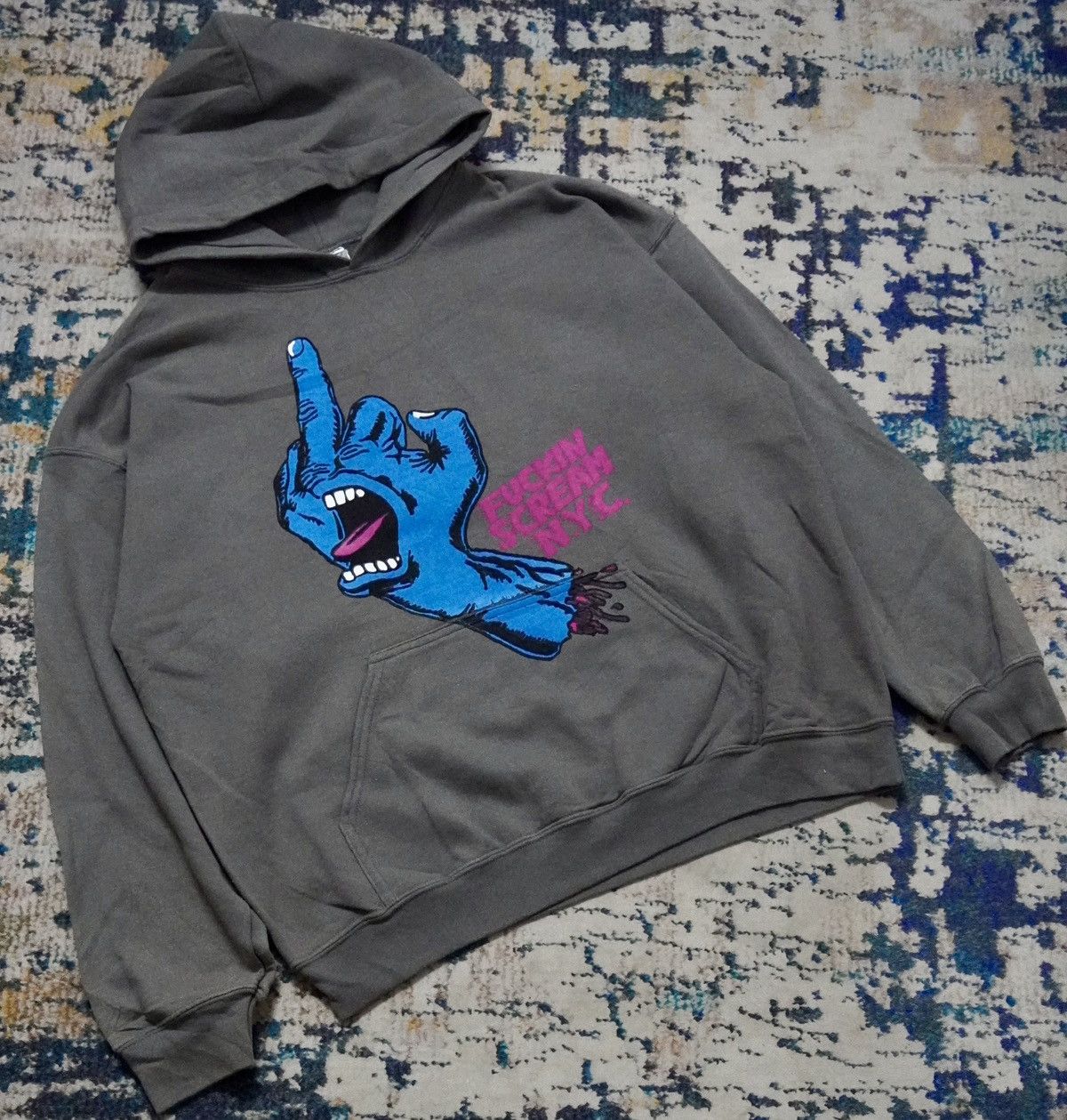 Designer × Gildan Santa cruz parody palm scream nyc hoodie big image size L Size US L / EU 52-54 / 3 - 2 Thumbnail