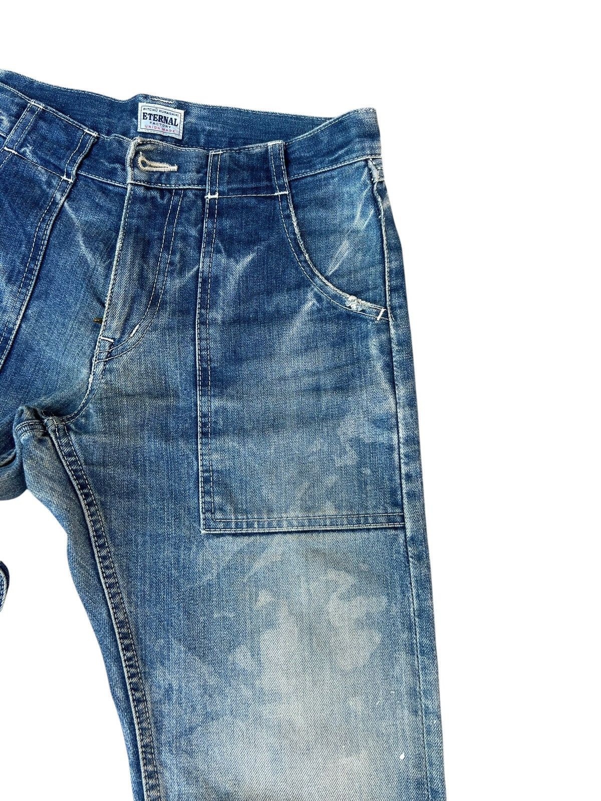 Eternal Distressed Mud Wash Stains Denim Eternal Japan Fatigue Jeans Size US 29 - 11 Thumbnail