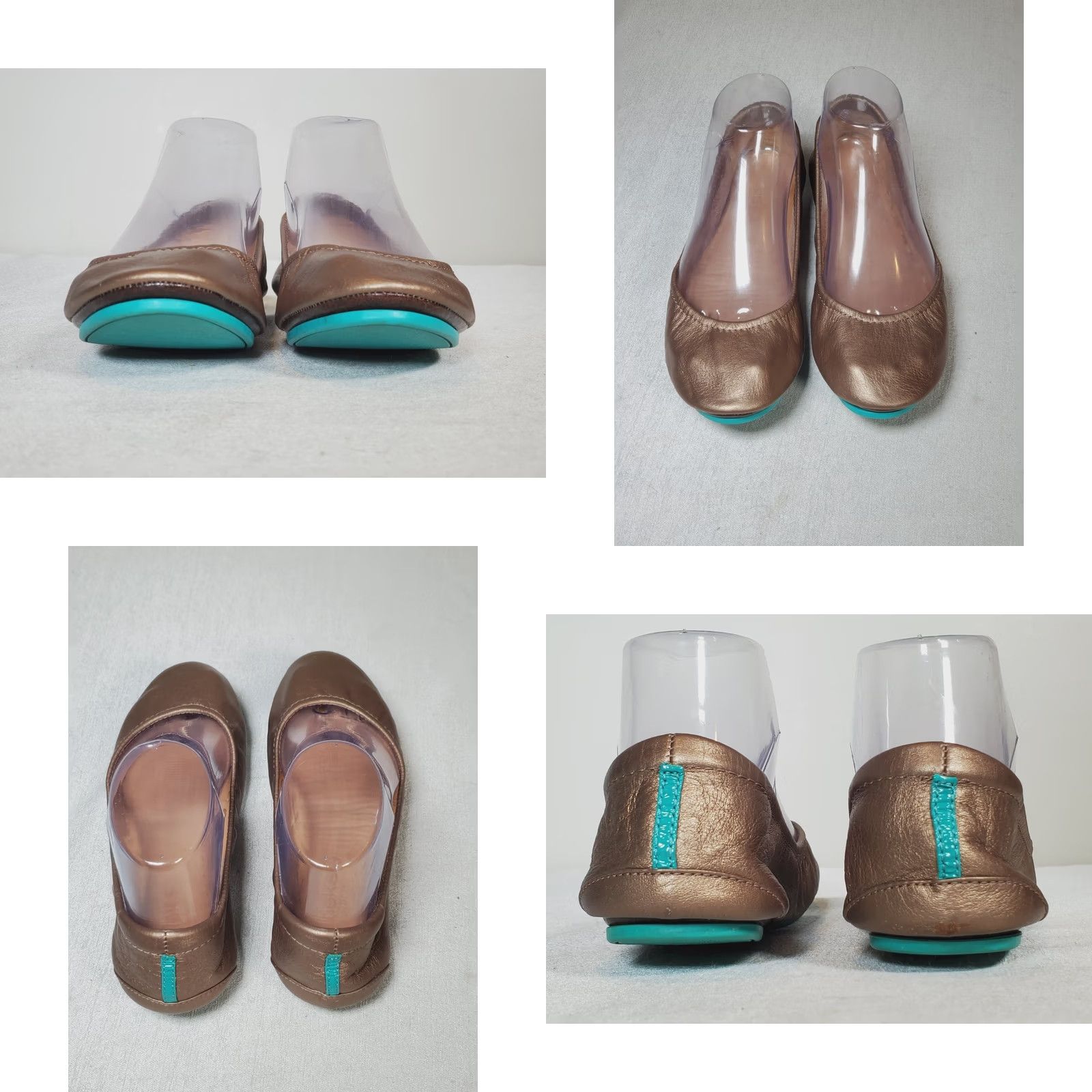 Vintage Tieks Ballet Flats Metallic Bronze w/ Box Women's US 7 Leather Flat Casual, Party, Workwear, Travel Shoes Mens Womens? Size US 7 / IT 37 - 8 Thumbnail
