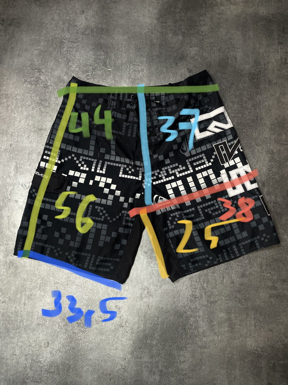Quiksilver × Vintage 🔥Offers🔥Quiksilver Vintage Y2K Shorts All Over Print Rare Size US 38 / EU 54 - 16 Thumbnail
