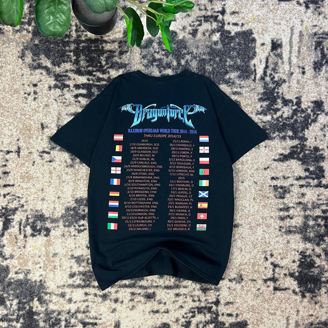 Band Tees Dragonforce Vintage Y2K Rock Band Tour T-Shirt 1TS67 Size US L / EU 52-54 / 3 - 2 Thumbnail