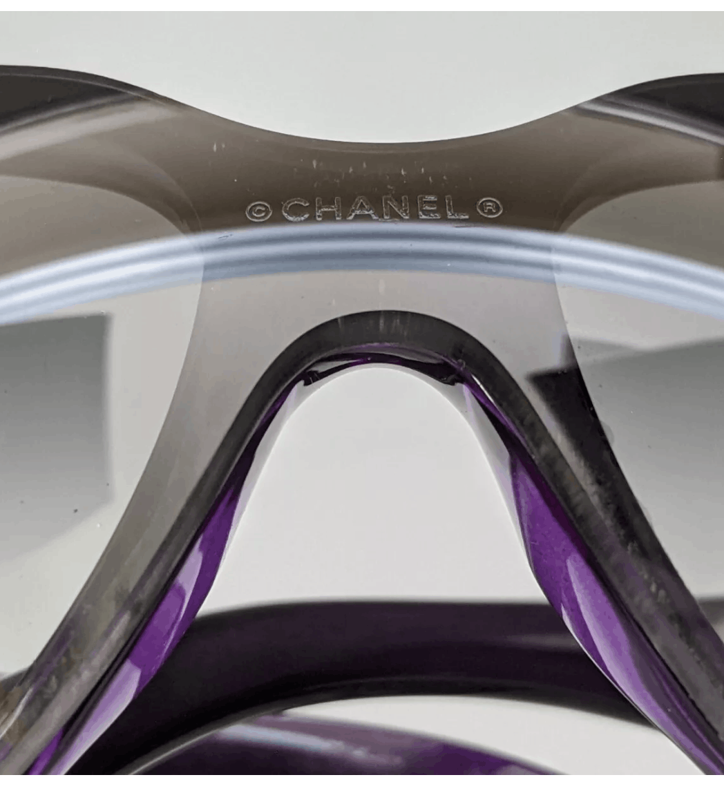 Chanel Chanel Sunglasses 6012 Rhinestone CC 4017 Rimless Vintage Size ONE SIZE - 4 Thumbnail