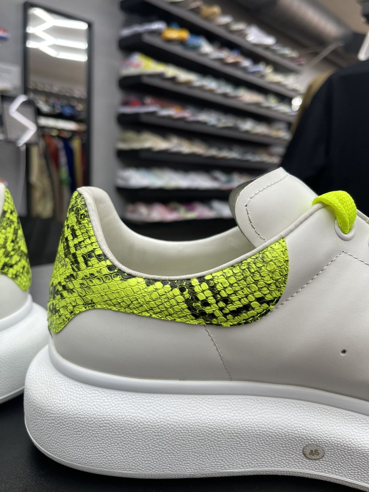 Alexander McQueen Size 13US/46EU - Alexander McQueen Neon Snake Skin Size US 13 / EU 46 - 8 Thumbnail