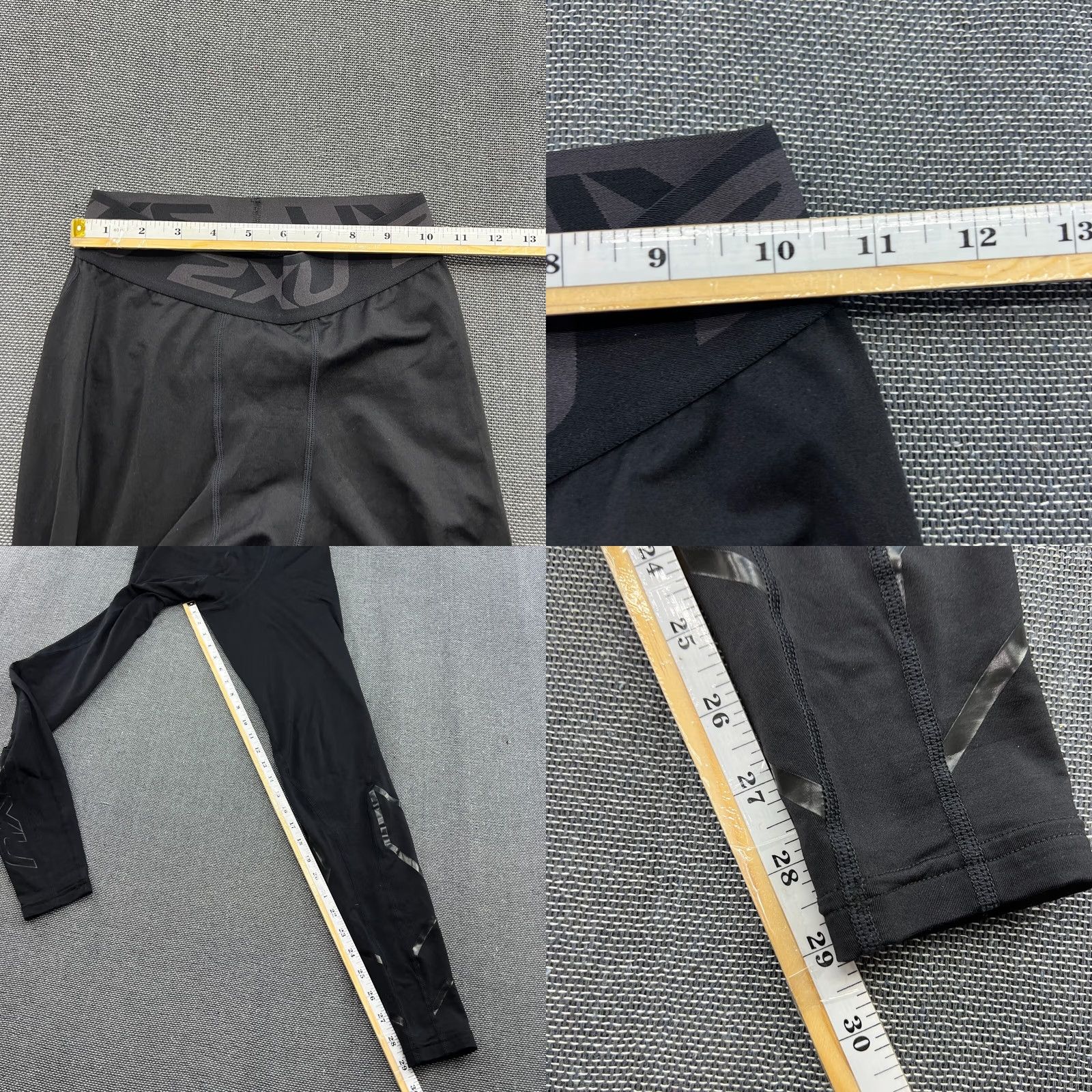2XU 2XU Mens Compression Pants MT Sport Spandex Elite Black Tights Athletic Size US 31 - 8 Thumbnail