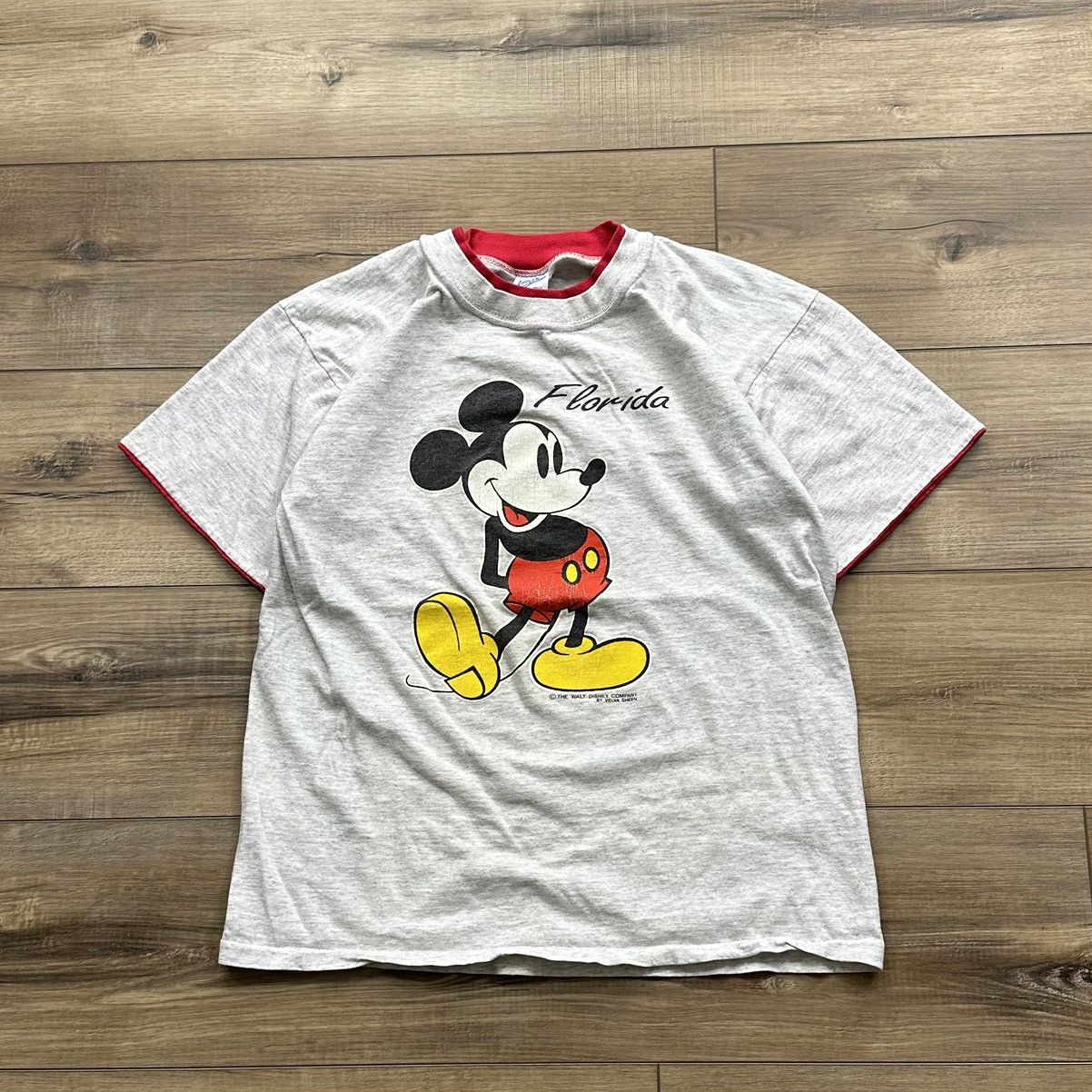 Velva Sheen Vintage 80s Disney Mickey Mouse Single Stitch Graphic Tee Size US M / EU 48-50 / 2 - 1 Thumbnail