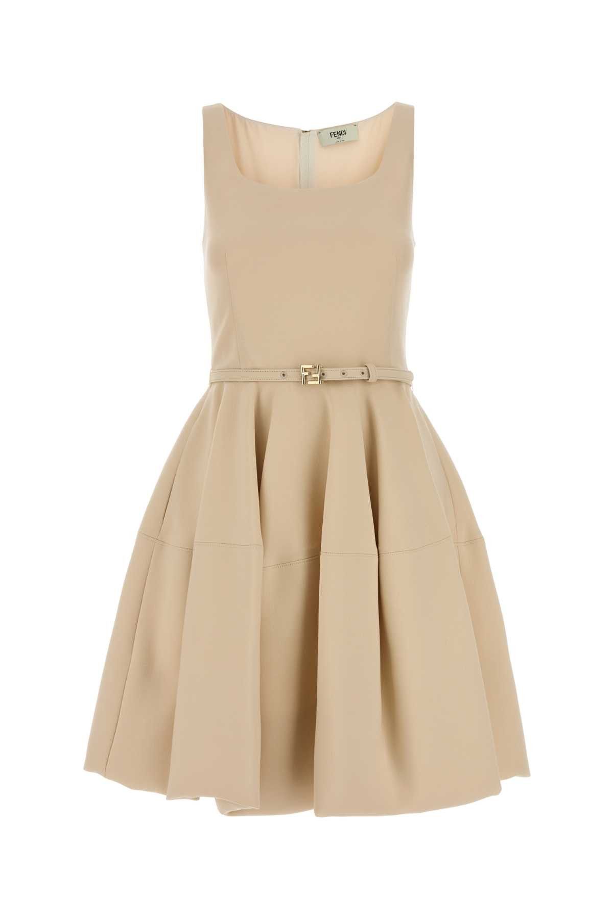 Fendi Cream Wool Blend Dress Size M / US 6-8 / IT 42-44 - 1 Thumbnail