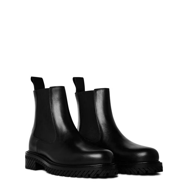 Off-White o1y0225 Ankle Boots in Black Size US 7 / EU 40 - 3 Thumbnail