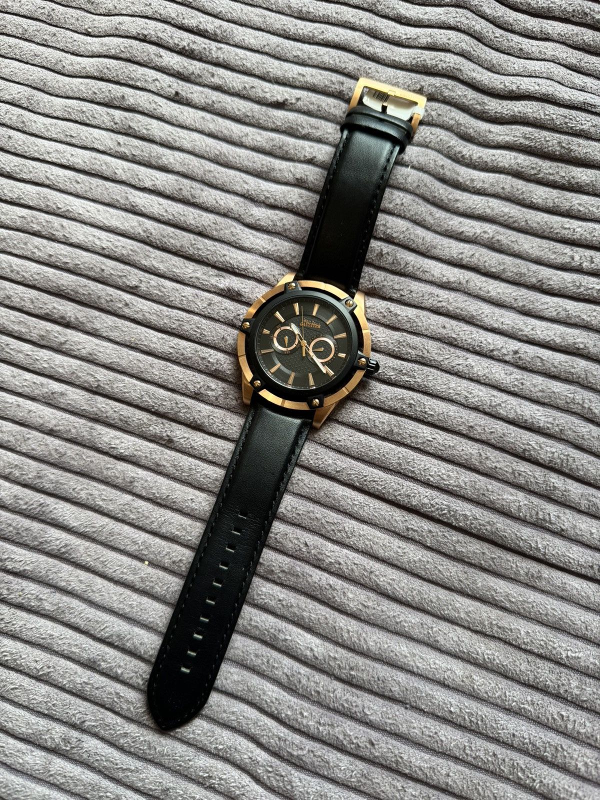 Jean Paul Gaultier Jean Paul Gaultier Archive Black Leather Man Watch Grail JPG Size ONE SIZE - 1 Thumbnail