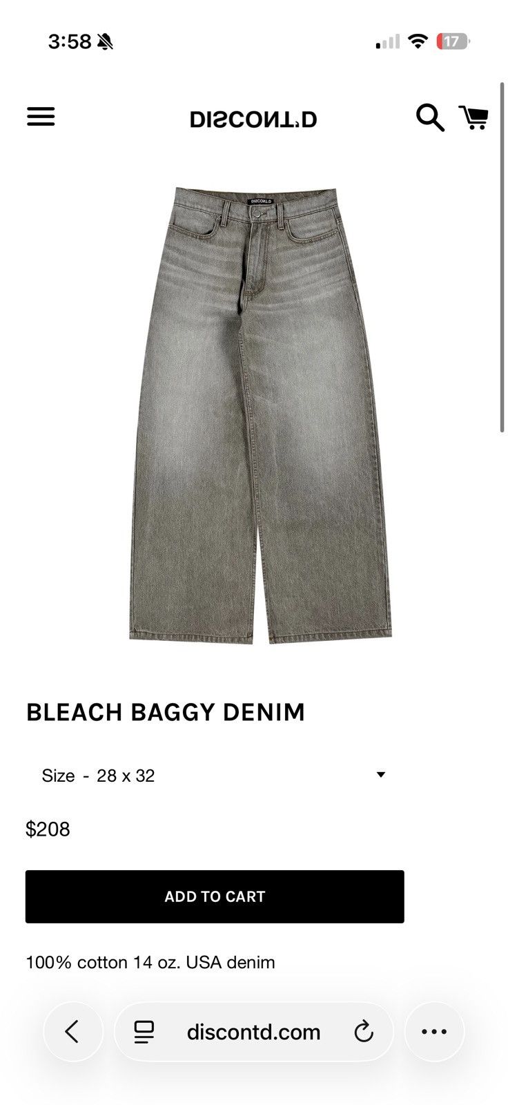 Other DISCONT’D BLEACH BAGGY DENIM Size US 30 / EU 46 - 4 Thumbnail