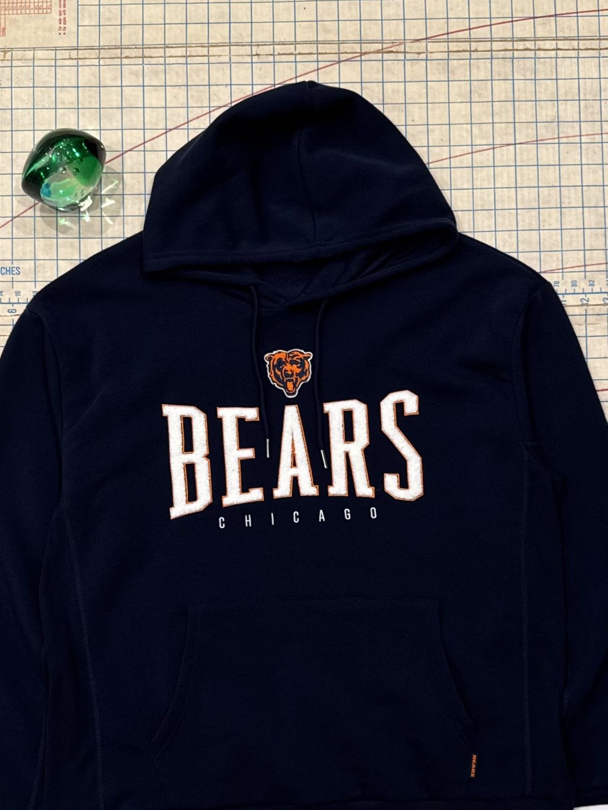 NFL NFL Team Apparel Chicago Bears Pull Over Hoodie Navy Fits XL Size US XL / EU 56 / 4 - 2 Thumbnail