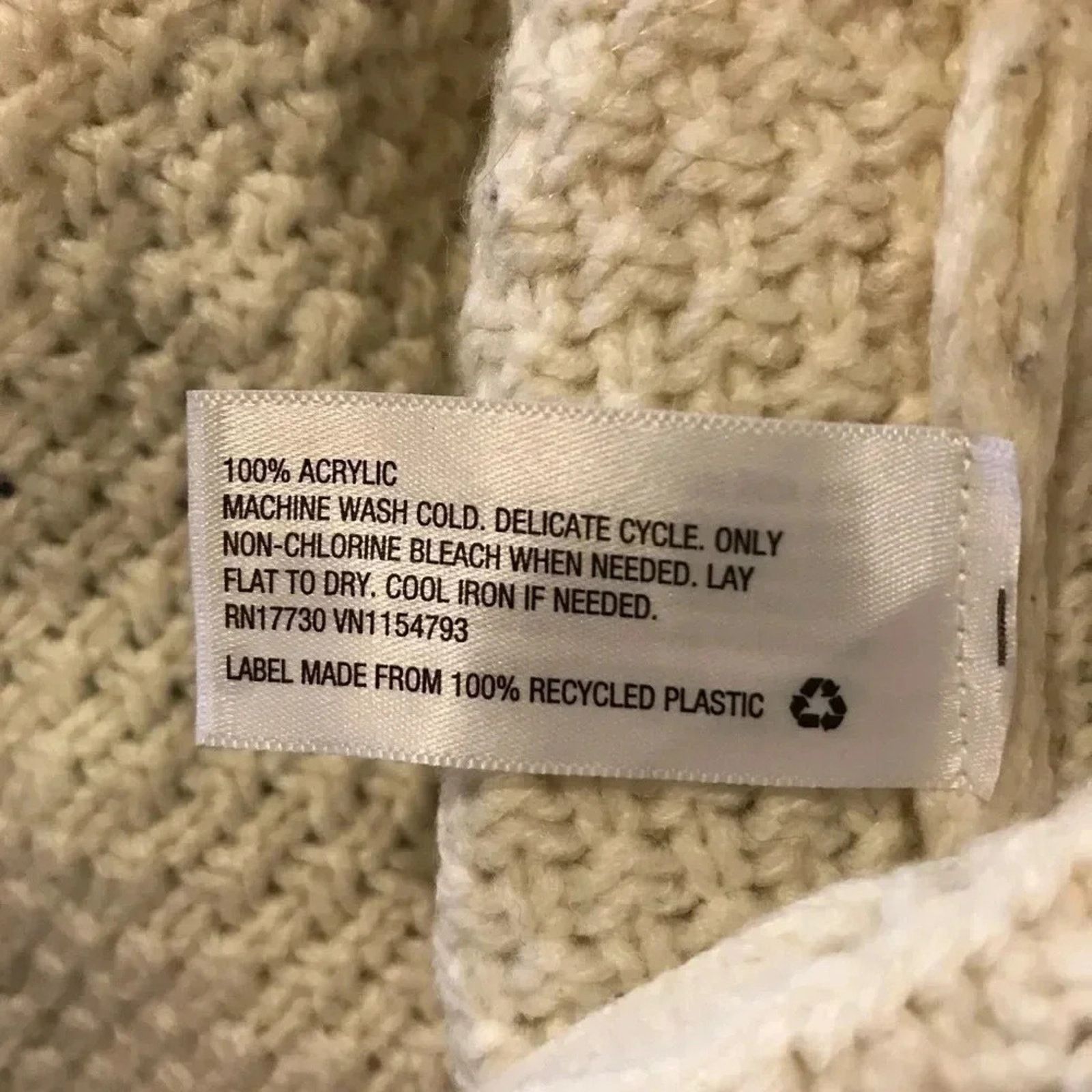 Other Knox Rose Knit Oversized Poncho Ivory Cream Size S / US 4 / IT 40 - 9 Thumbnail