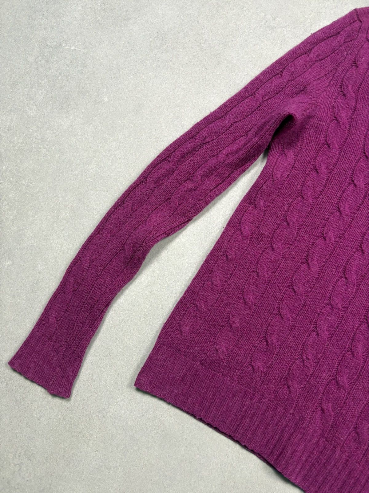 Polo Ralph Lauren Polo Ralph Lauren Cable Knit Sweater Merino Wool Cashmere S Size S / US 4 / IT 40 - 3 Thumbnail