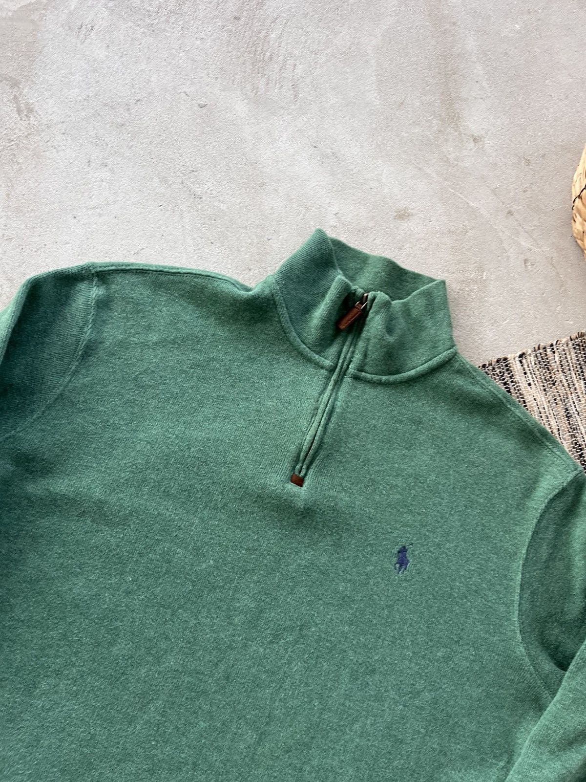 Polo Ralph Lauren Vintage Polo Ralph Lauren Half Zip Sweatshirt Green Y2K Size US M / EU 48-50 / 2 - 6 Thumbnail