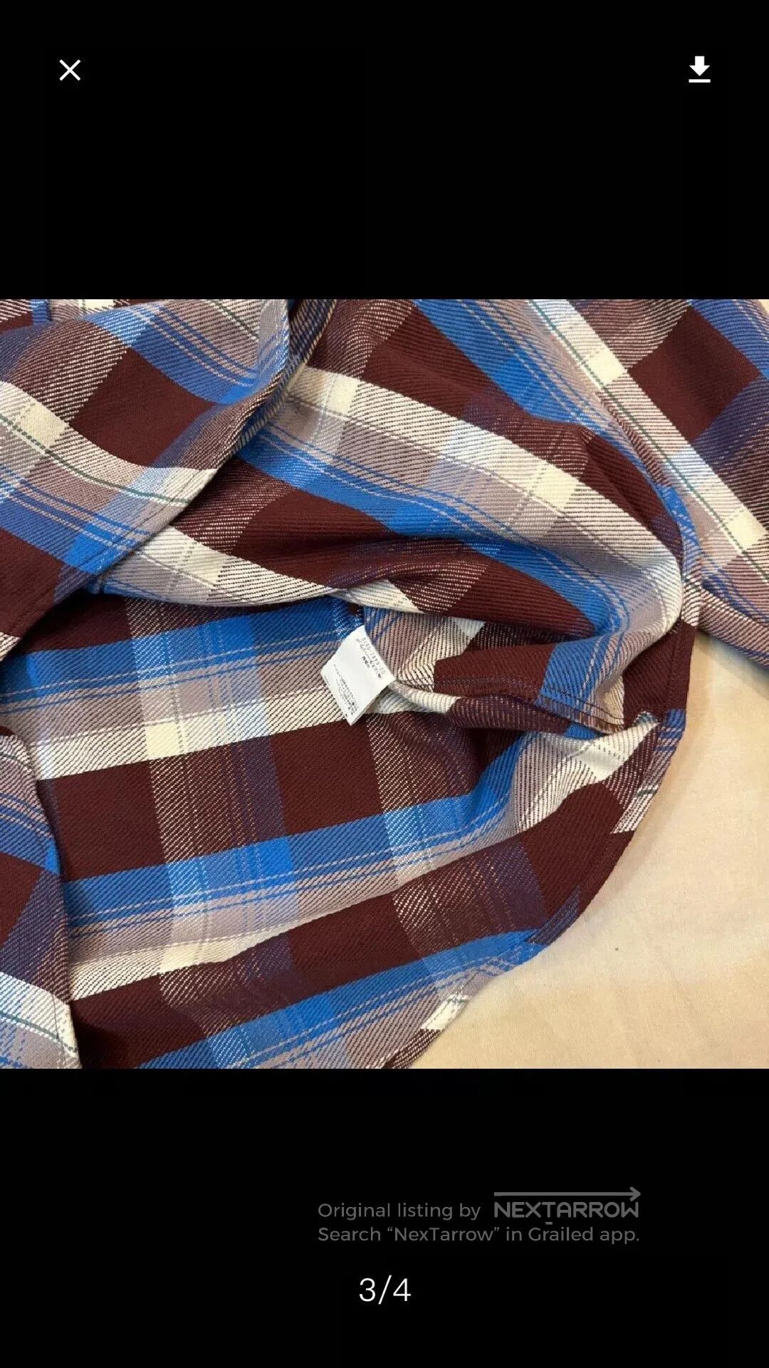 N.Hoolywood N.HOOLYWOOD BIGMAC Shirt in Check Pattern. Size US M / EU 48-50 / 2 - 6 Thumbnail