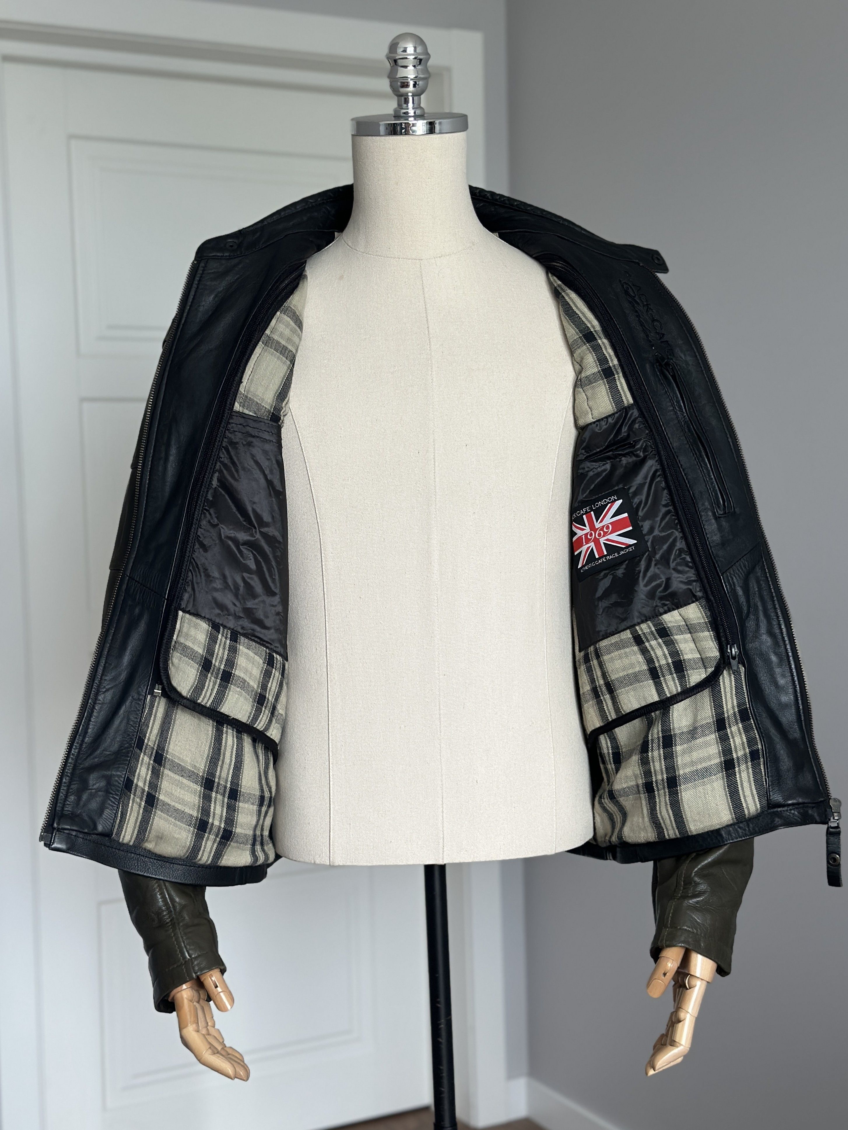 Other BLACK CAFE London Leather Jacket With Removable Lining L-XL Size US XL / EU 56 / 4 - 9 Thumbnail