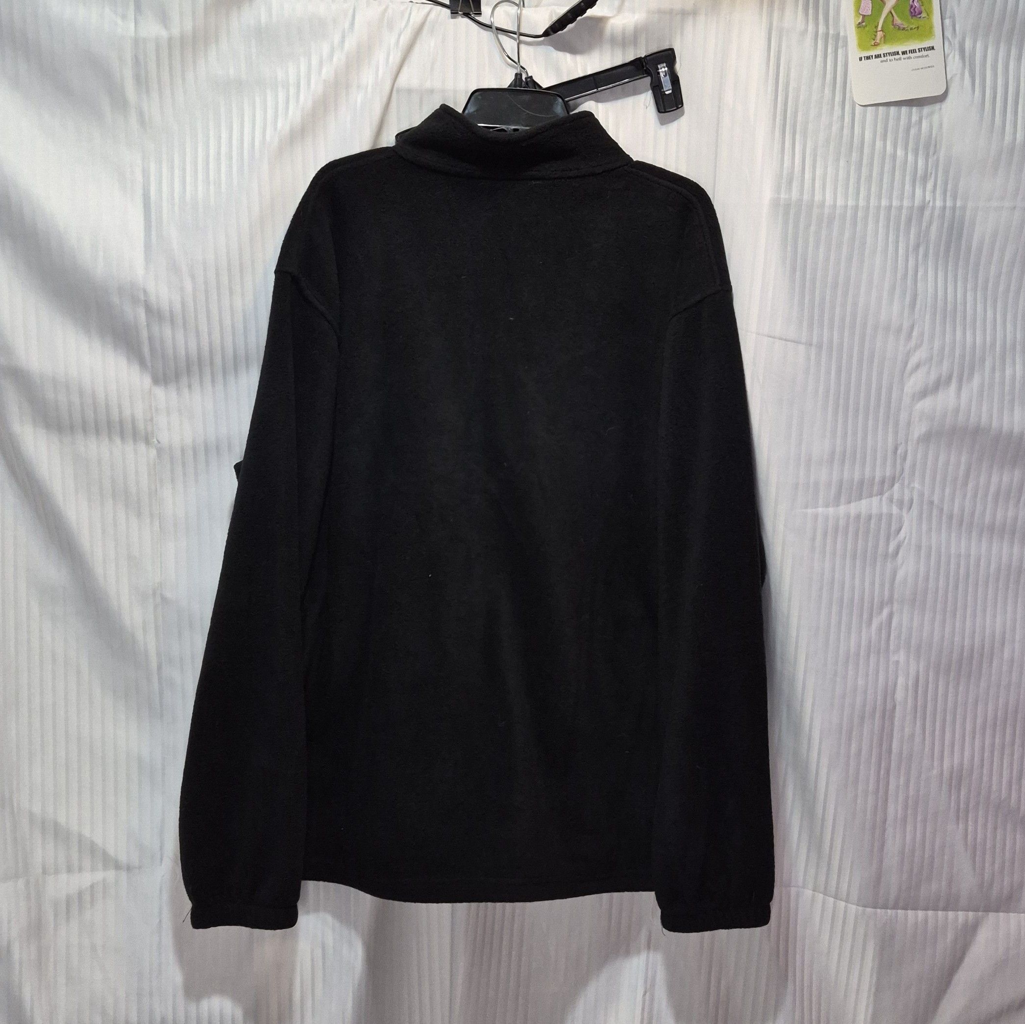 Harriton Black XL Fleece Zip-Up Jacket with Pink Ribbon- Harriton Size XL / US 12-14 / IT 48-50 - 5 Thumbnail
