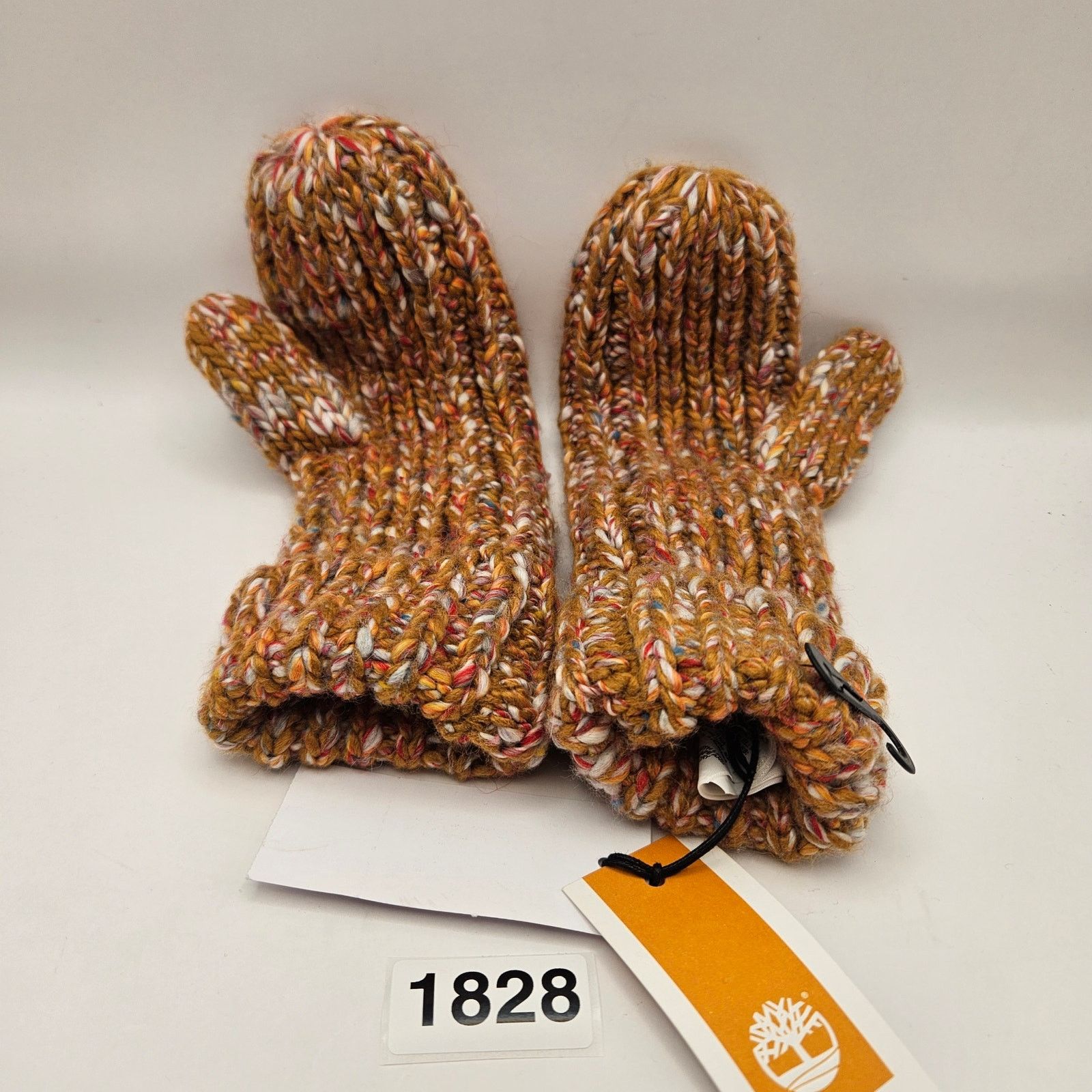 Timberland TIMBERLAND WOMEN'S OS WHEAT LEATHER LOGO PATCH RARE MITTEN Size ONE SIZE - 1 Thumbnail