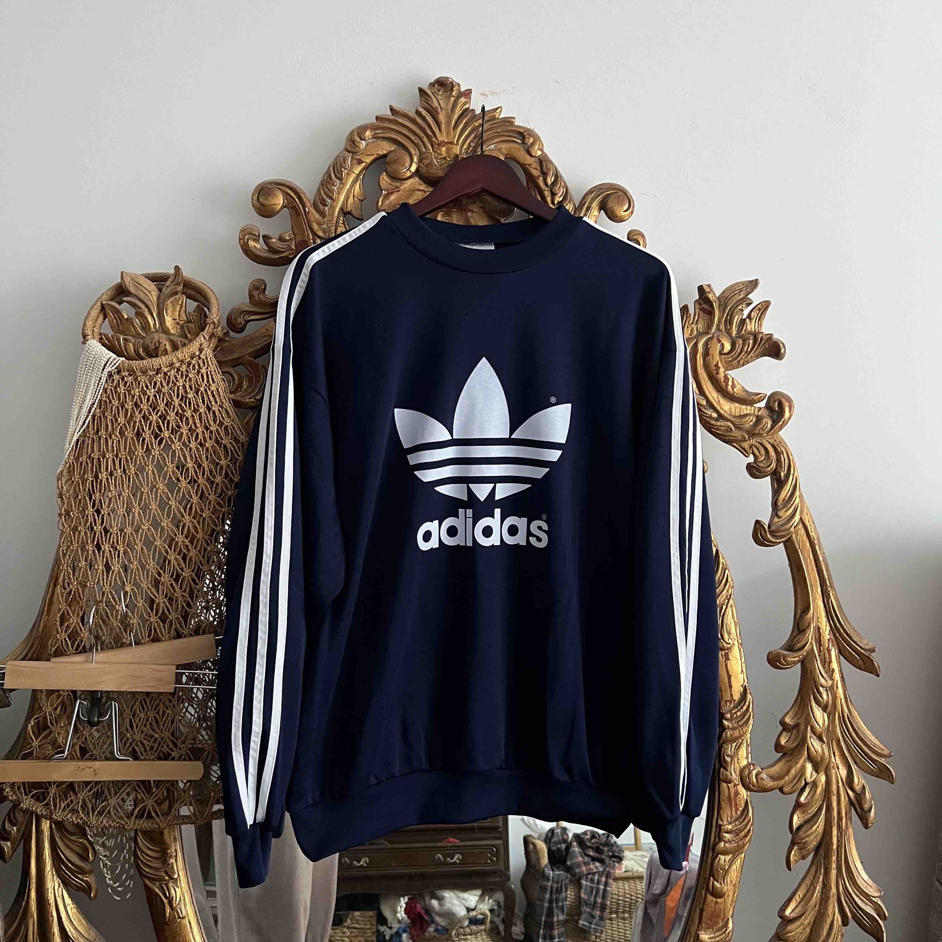 Adidas Vintage Adidas three foil big logo Sz L 90s Size US L / EU 52-54 / 3 - 1 Thumbnail