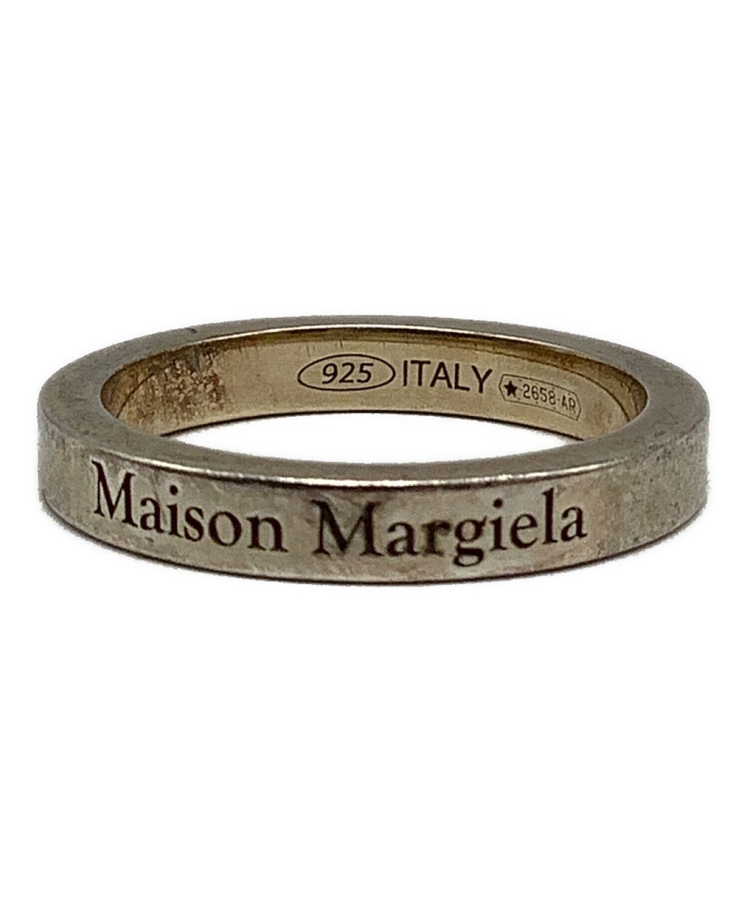 指輪・リング Maison Margiela Gold 925 silver ring (SM1UQ0068SV0092 950) Logo sterling silver ring in gold - Maison Margiela | Mytheresa