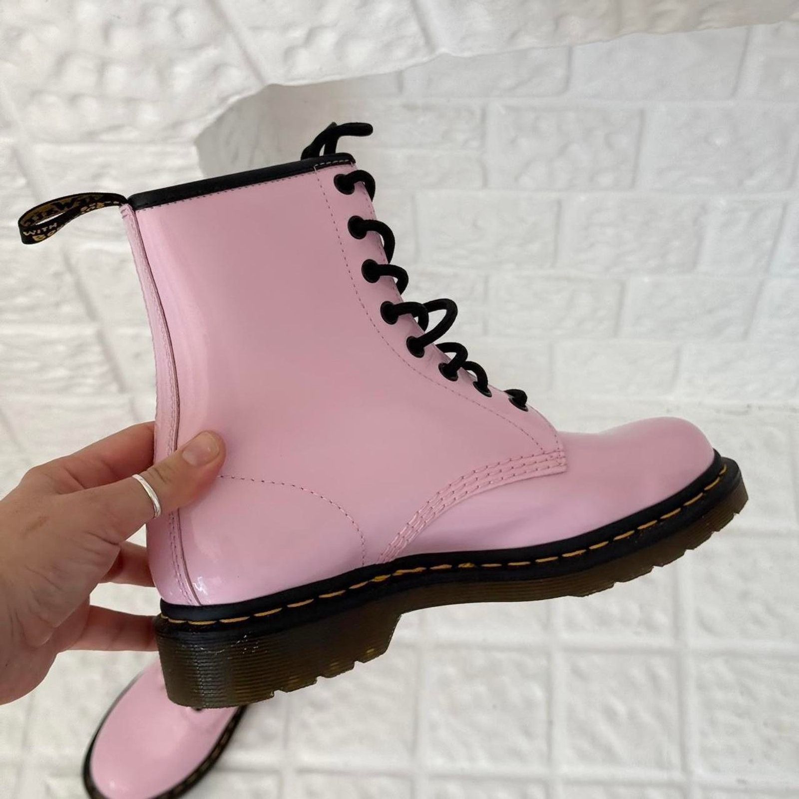 Dr. Martens ✿ ⋆｡ BRAND NEW Pink Dr. Martens 1460 Boots ⋆｡✿ Size US 8 / IT 38 - 6 Thumbnail