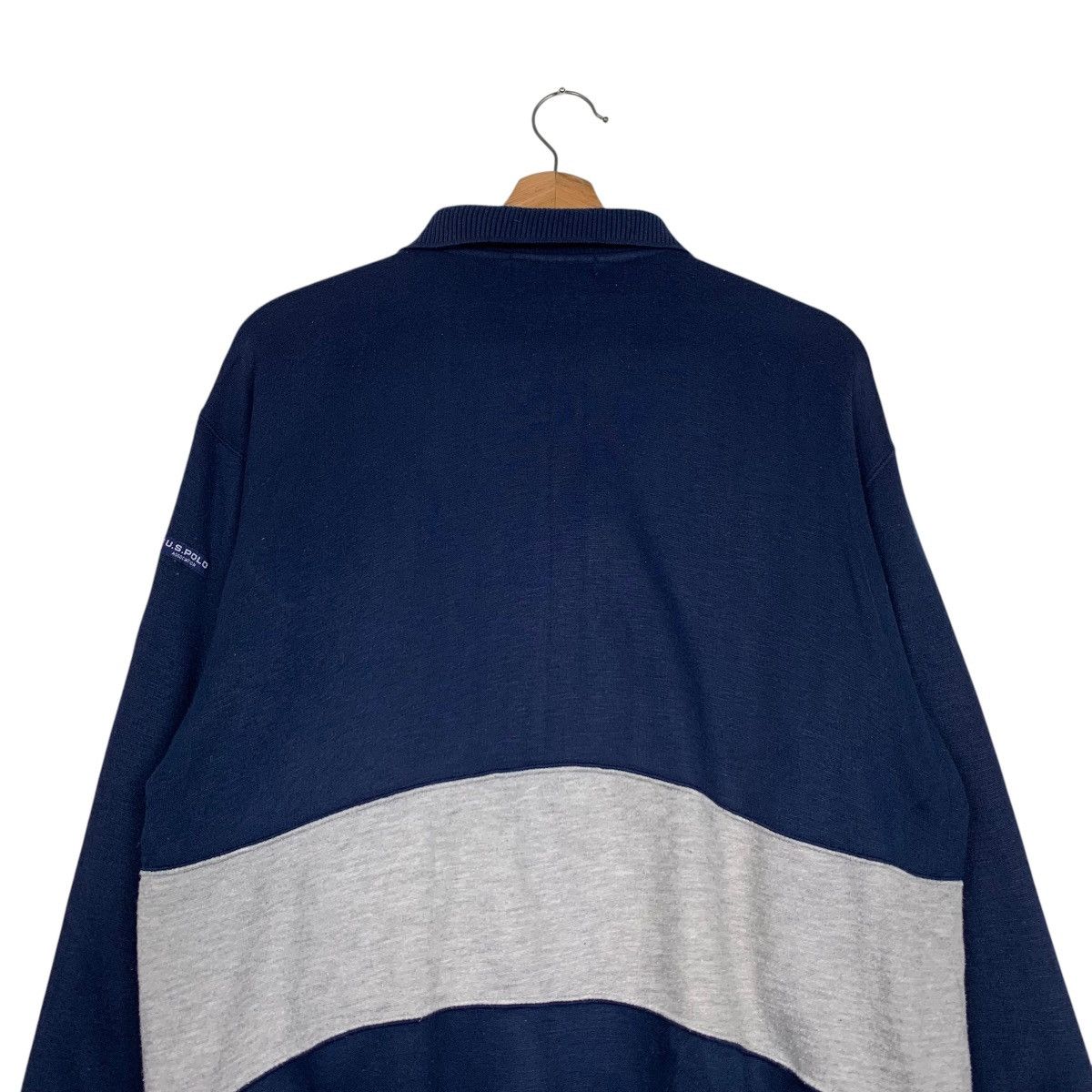 Japanese Brand U.S. POLO ASSOCIATION Colorblock Pullover Jumper #2204-C97 Size US L / EU 52-54 / 3 - 8 Thumbnail