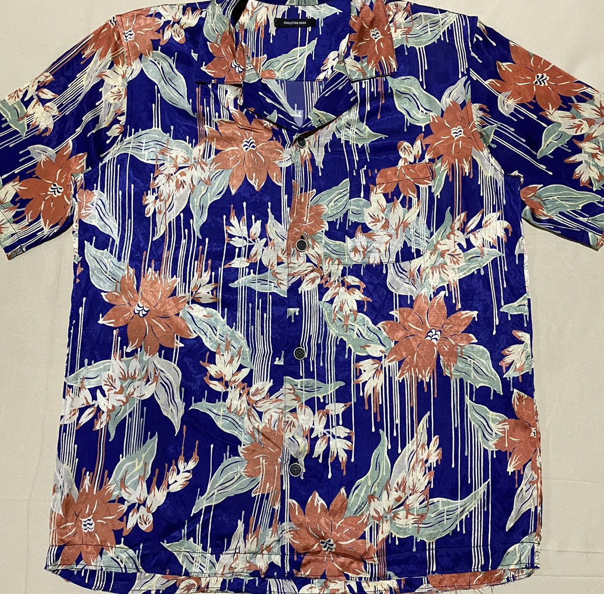 Christian Dada Christian Dada 18SS Aloha Open Collar Shirt Button Size US M / EU 48-50 / 2 - 2 Thumbnail