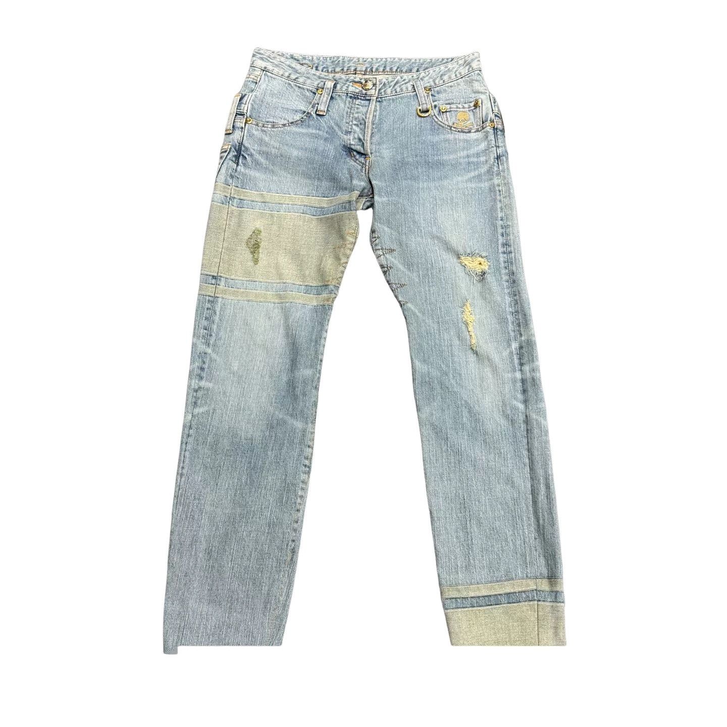 Mastermind Japan Mastermind Japan Skull Distressed Denim Size 0 Size US 30 / EU 46 - 1 Thumbnail