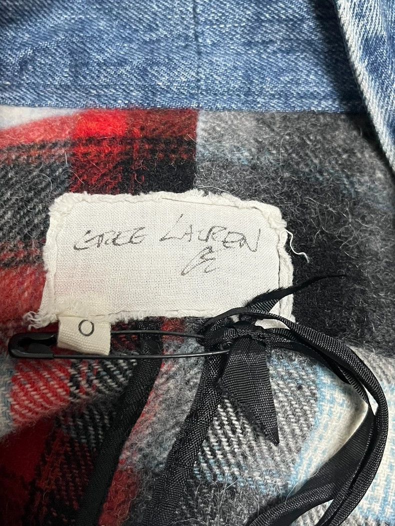 Greg Lauren greg lauren Wool plaid denim patchwork robe 2506-Nextarrow Size US XS / EU 42 / 0 - 2 Thumbnail