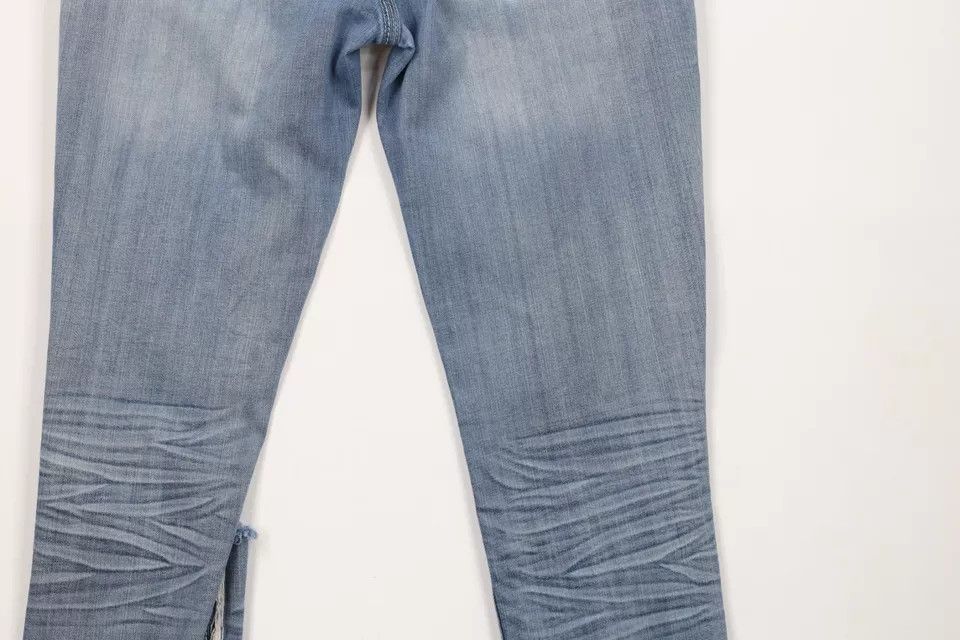 Express × Vintage Rerock Express Thick Stitch Stretch Skinny Crop Jeans Size 28" / US 6 / IT 42 - 11 Thumbnail