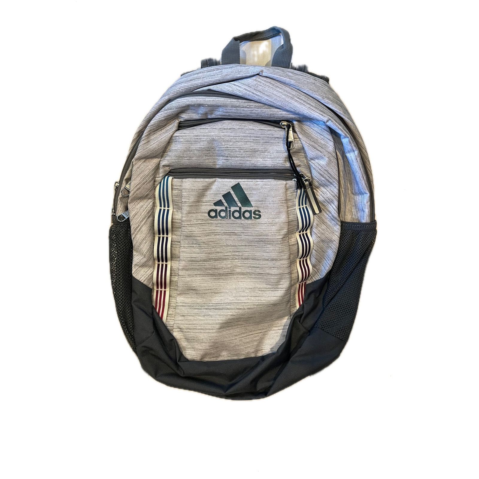 Adidas Adidas White Gray Defender Backpack w Padded Sleeve Size ONE SIZE - 1 Thumbnail