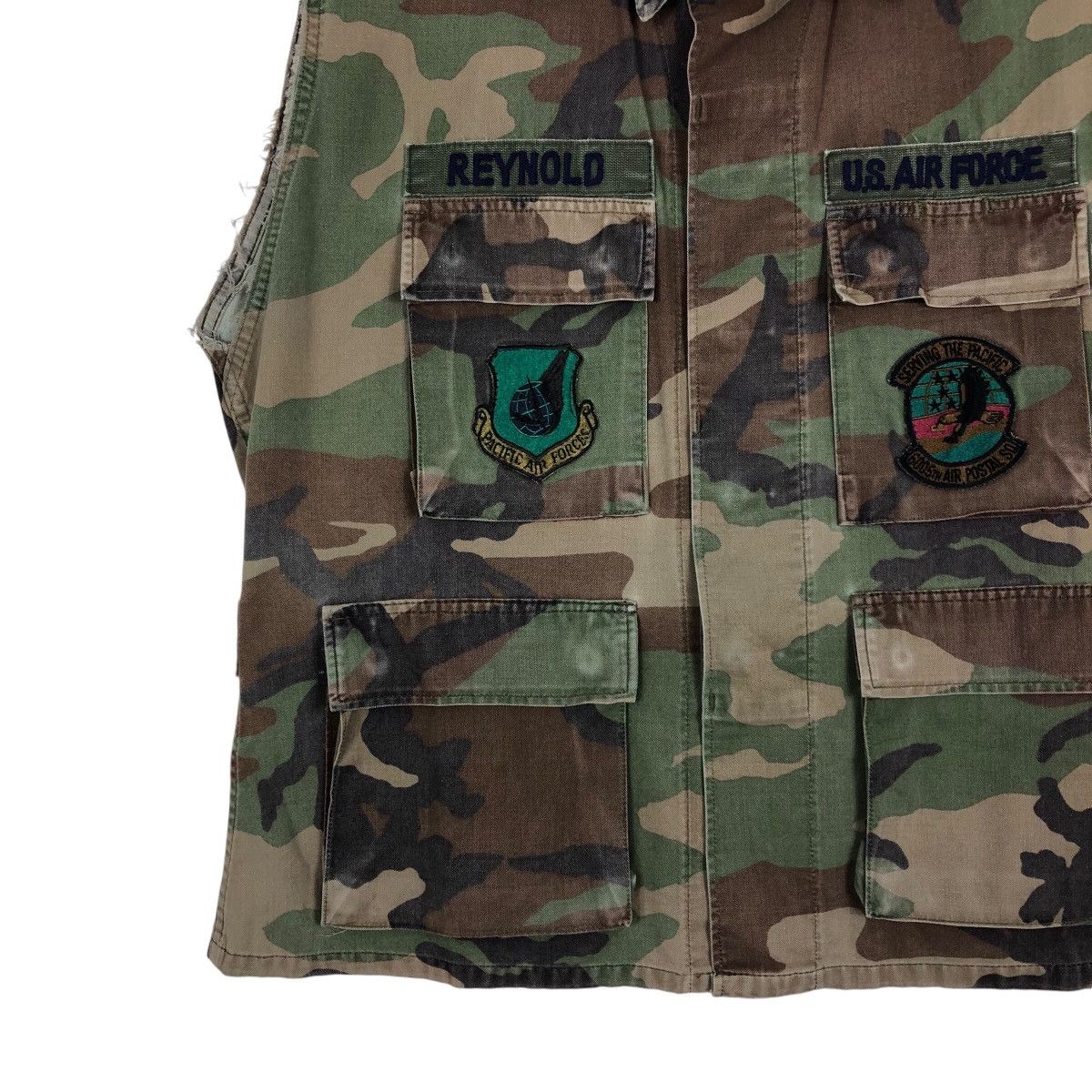Other 📌Vintage Air Force Us Military Camouflage Biker Jacket Vest Size US M / EU 48-50 / 2 - 5 Thumbnail