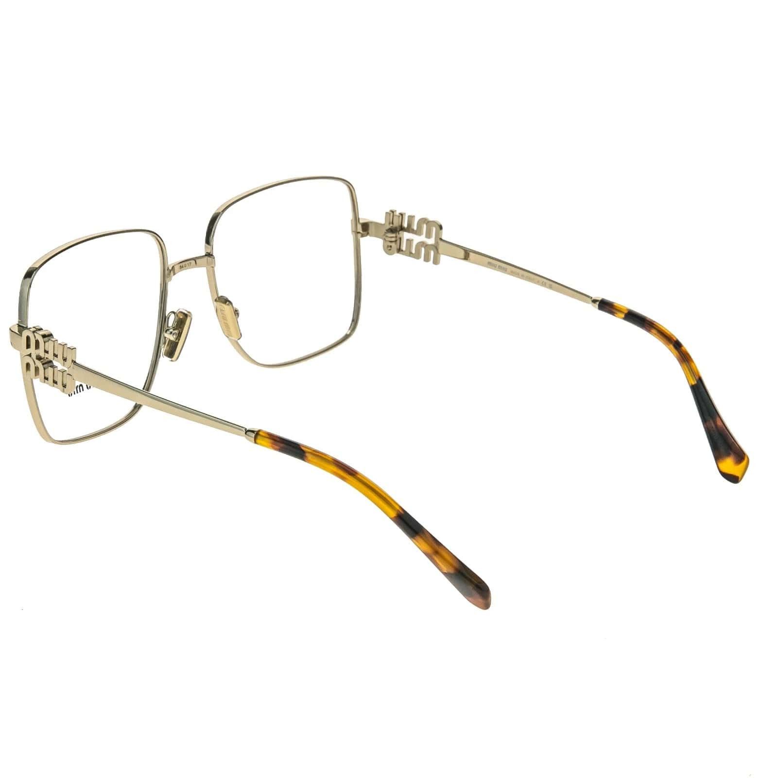 Miu Miu MIU MIU 51X LOGO MU51XV Rectangle Metal Optical Frame Size ONE SIZE - 6 Thumbnail