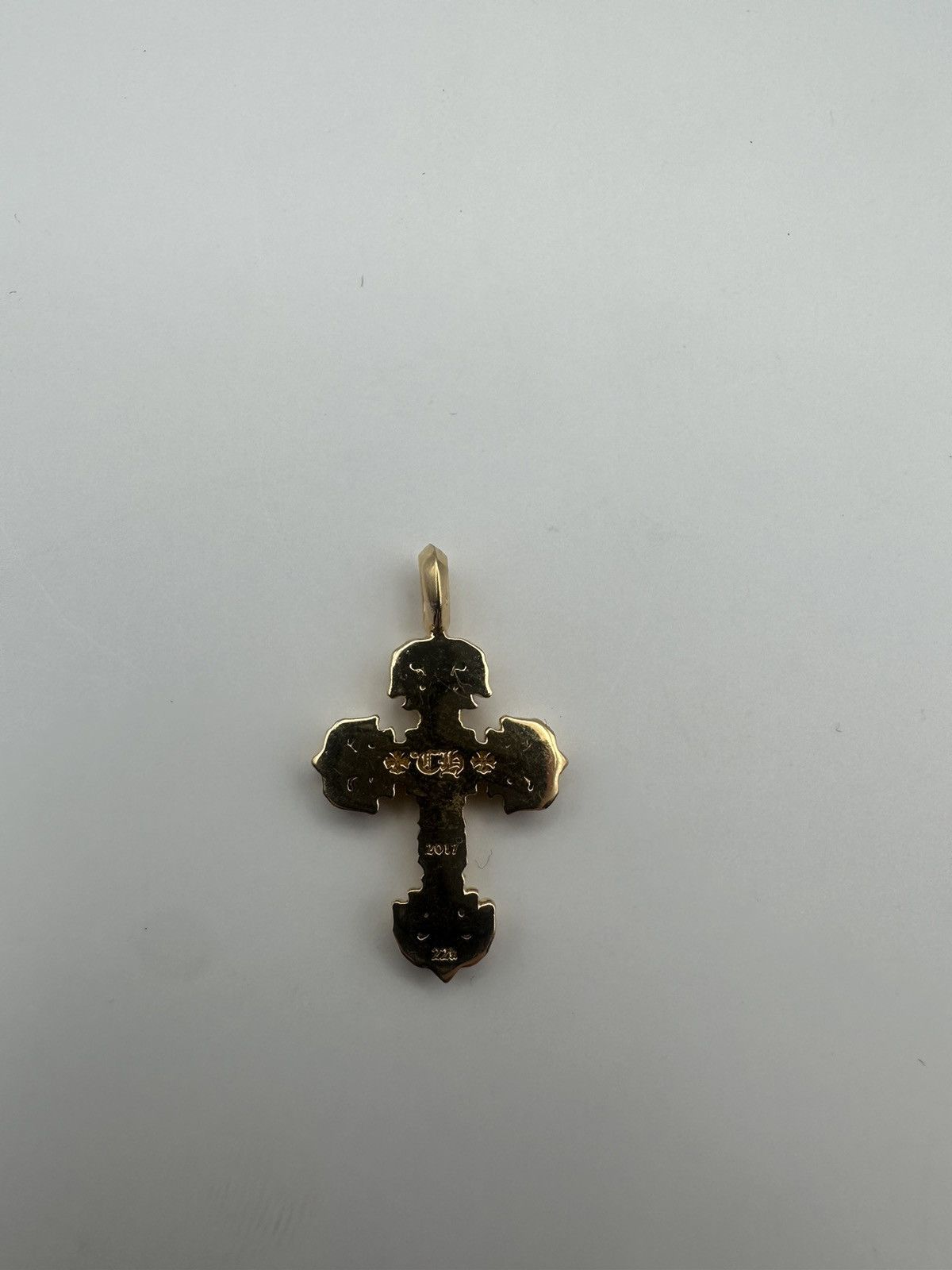 Chrome Hearts Chrome hearts 22k gold filigree charm pave emerald Size ONE SIZE - 3 Thumbnail