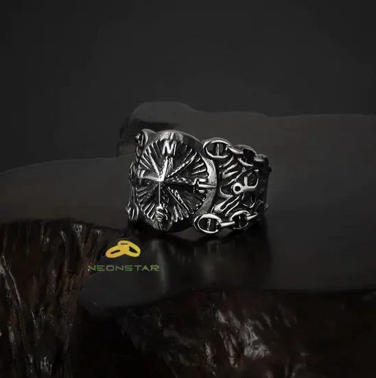 Japanese Brand × Jewelry × Vintage Compass Shape Cool Rings Size ONE SIZE - 1 Thumbnail