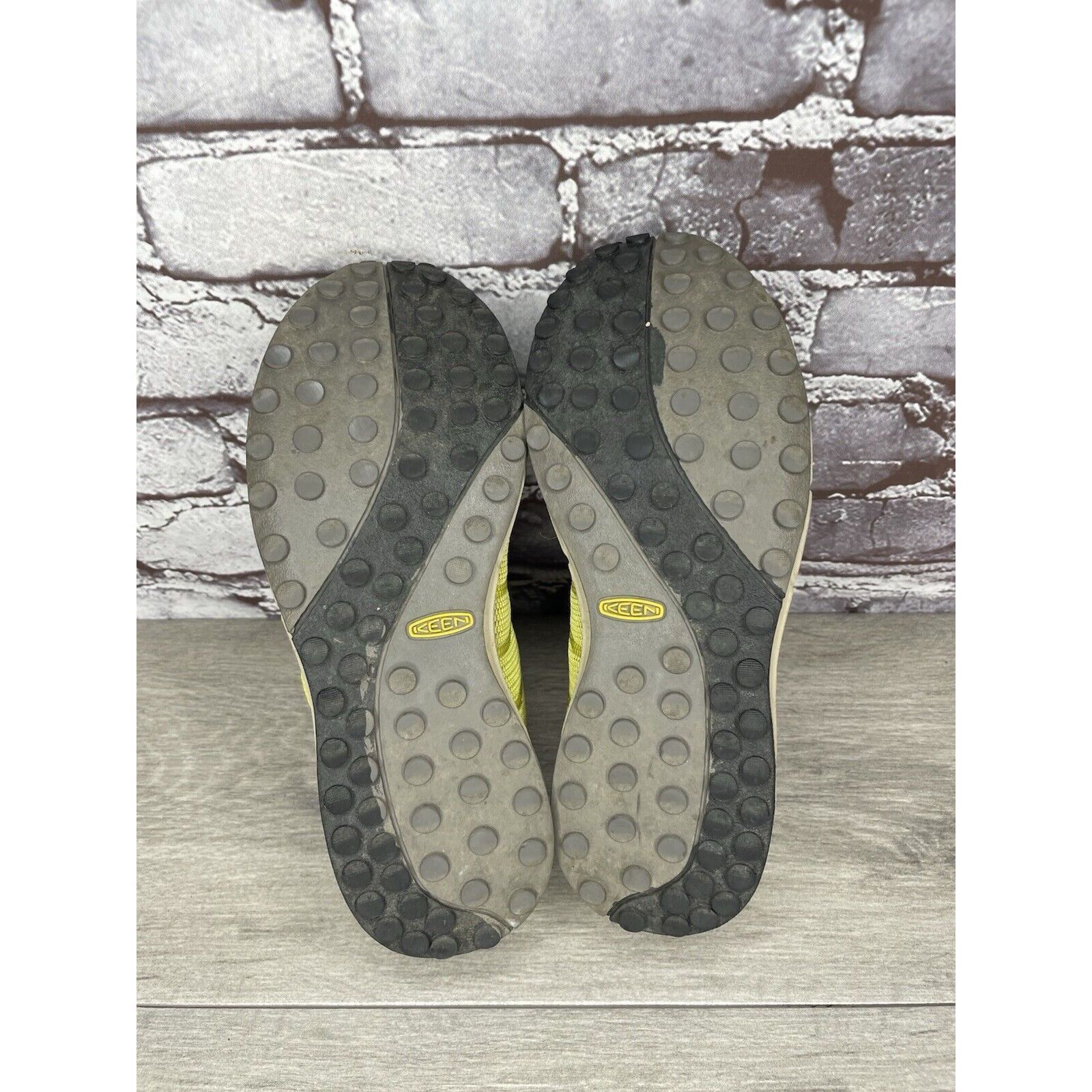 KEEN Keen Yellow Lime Mesh Black Lace Trail Athletic Sneakers Wom Size US 7 / IT 37 - 12 Thumbnail