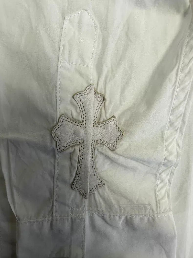 Chrome Hearts Chrome Hearts Patchwork leather cross applique silver cros Size US M / EU 48-50 / 2 - 4 Thumbnail