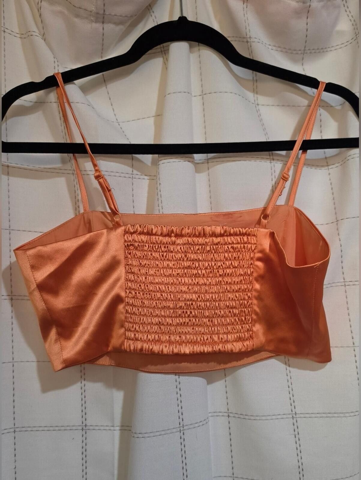 Other House Of Harlow Satin Cropped Cami Top Size M / US 6-8 / IT 42-44 - 7 Thumbnail