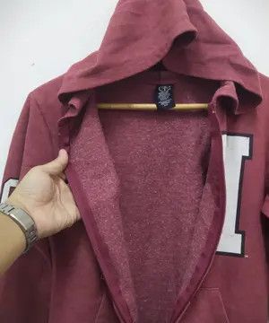 Forever 21 VINTAGE STYLE Harvard University Zip Hoodie Maroon 36 Size US S / EU 44-46 / 1 - 5 Thumbnail