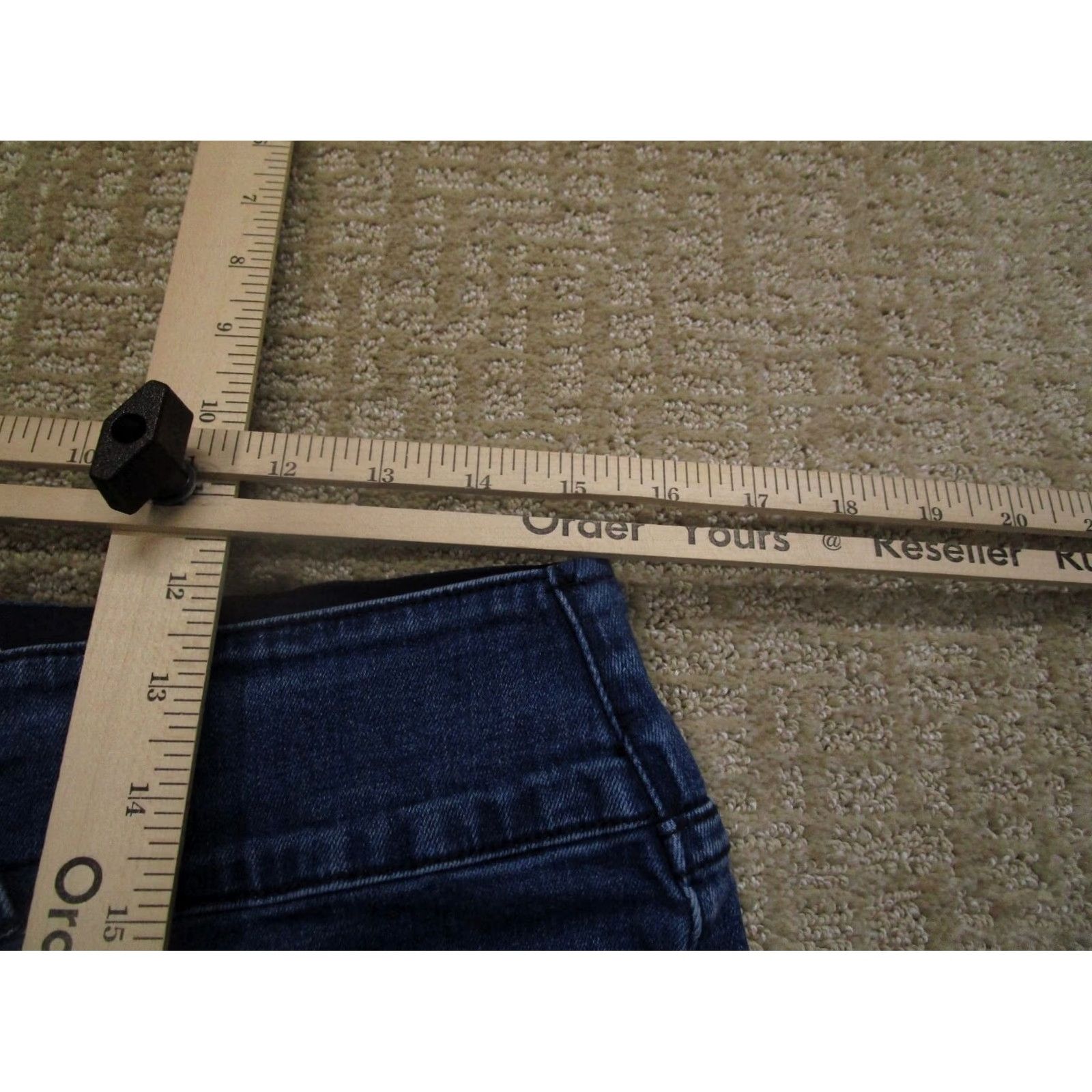 Vintage Rock And Roll Cowgirl Jeans Women 31x34 Dark Wash High Rise Flared Pull On Denim Pants Blue Size 24" / US 00 / IT 34 - 5 Thumbnail