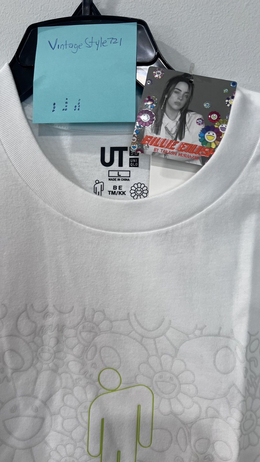 Billie Eilish × Takashi Murakami × Uniqlo Uniqlo/ Billie Eilish by Takashi Murakami Flower Skulls Tee Size US L / EU 52-54 / 3 - 4 Thumbnail