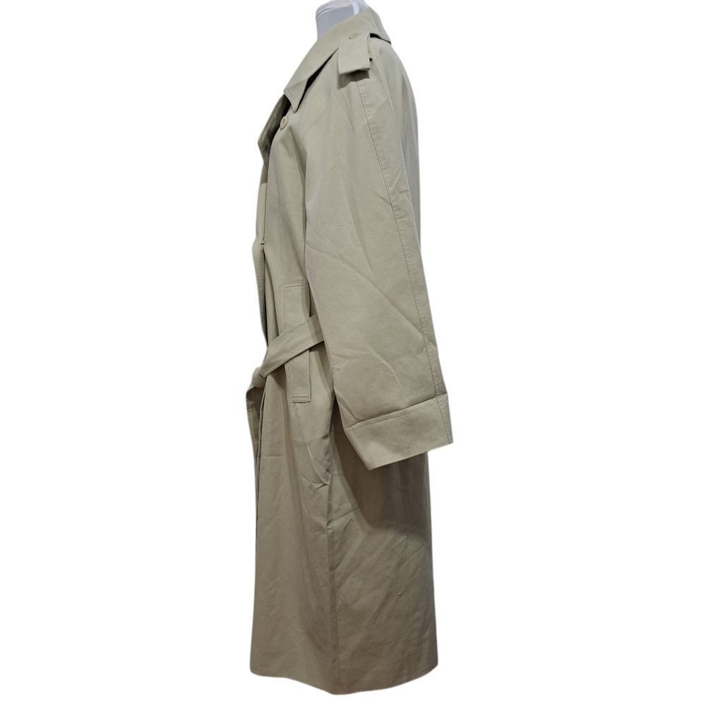 Other Zhou Mo Oversized Trench Coat Tencel Belted No Size Tag Medium Light Olive NWT Size M / US 6-8 / IT 42-44 - 5 Thumbnail