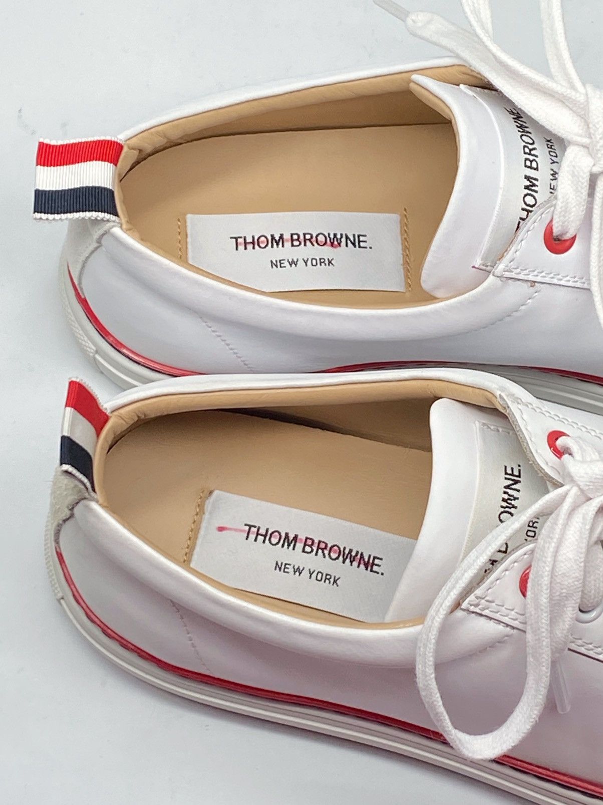 Thom Browne Thom Browne Loe Top Leather Sneakers size 41/us size 8 Size US 8 / EU 41 - 12 Thumbnail