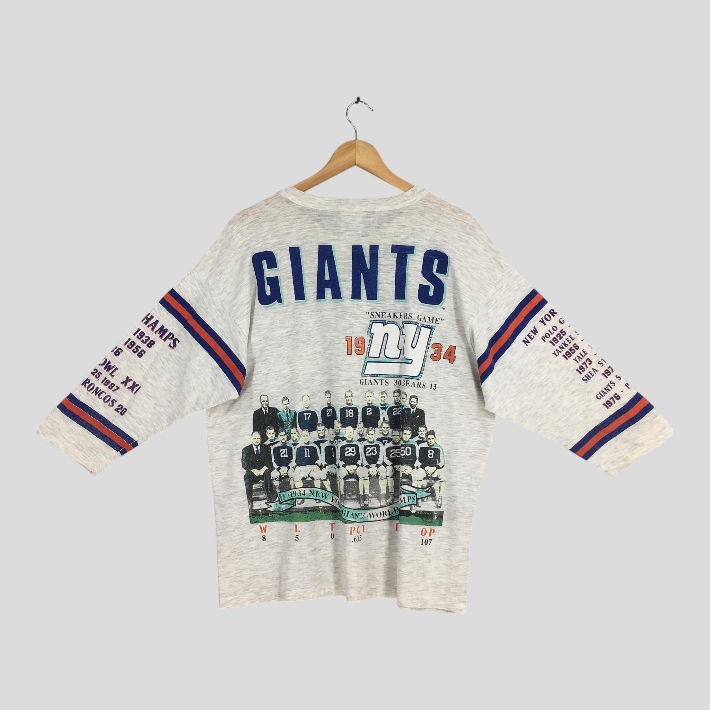 MLB Vintage 90s New York Giants Long Gone Tshirt XLarge Size US XL / EU 56 / 4 - 7 Thumbnail