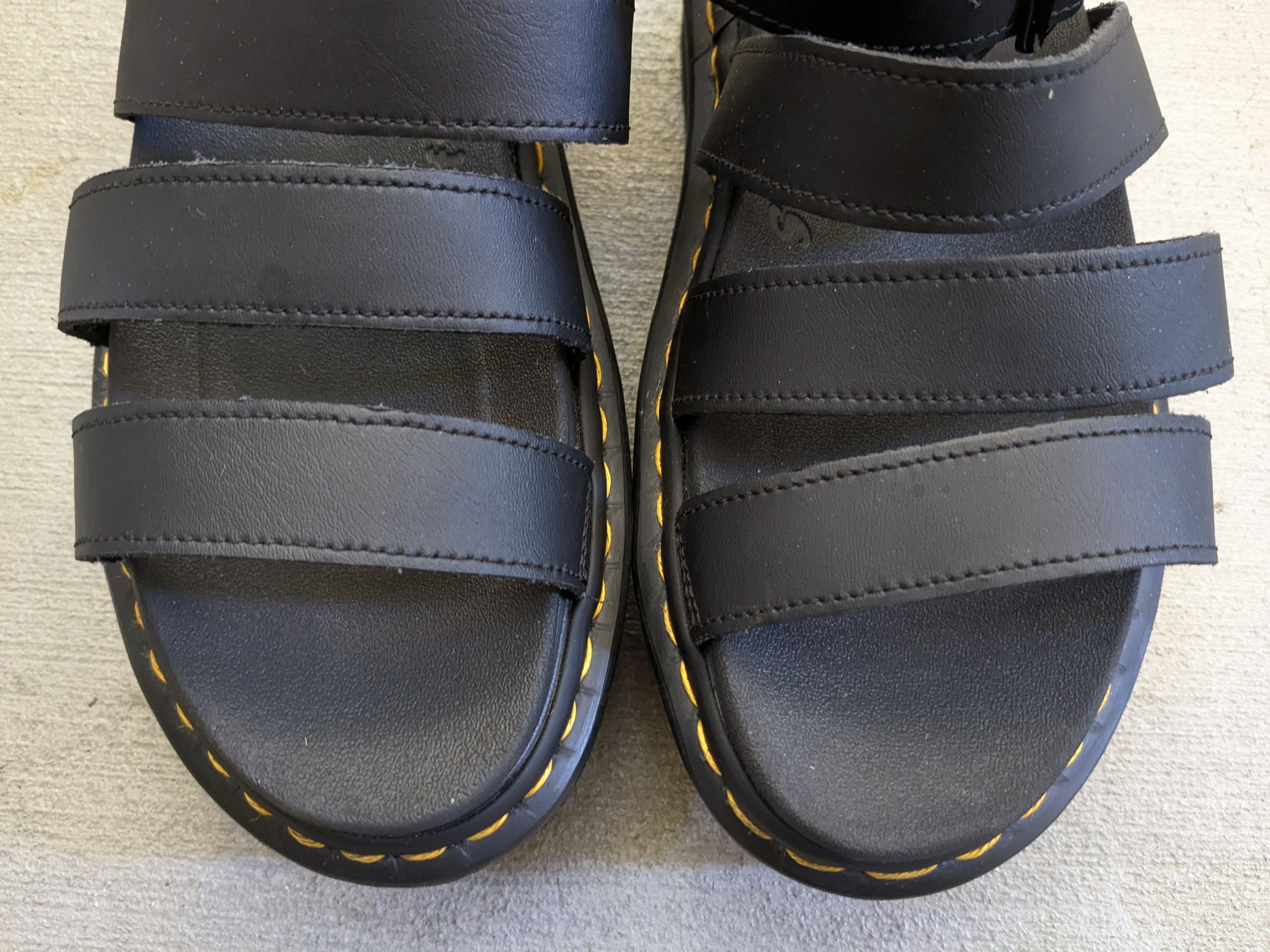 Dr. Martens Dr. Martens Blaire Quad Sandals Black Men 8 Leather Strap Size US 8 / EU 41 - 3 Thumbnail